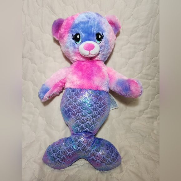Build a Bear Magical Mer-Bear Mermaid Plush 17” 2020 Retired BABW Stuffed Animal - Picture 1 of 11